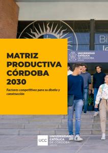 Tapa Matriz productiva CBA